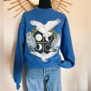 Vintage Owl Graphic Crewneck